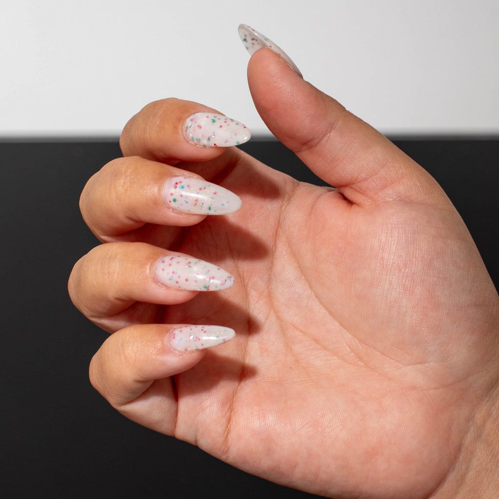Full Glitter Coverage On Accent Nails Visual Idea Full Glitter Coverage On Accent Nails Visual Idea — Winter Dip Powder Nails