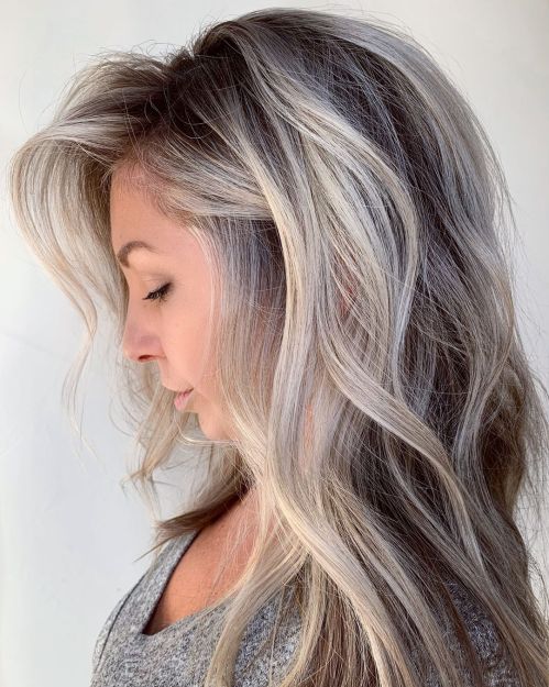 Rich Gray Base With Silver Highlights Rich Gray Base With Silver Highlights — Winter Hair Colors for Gray Hair