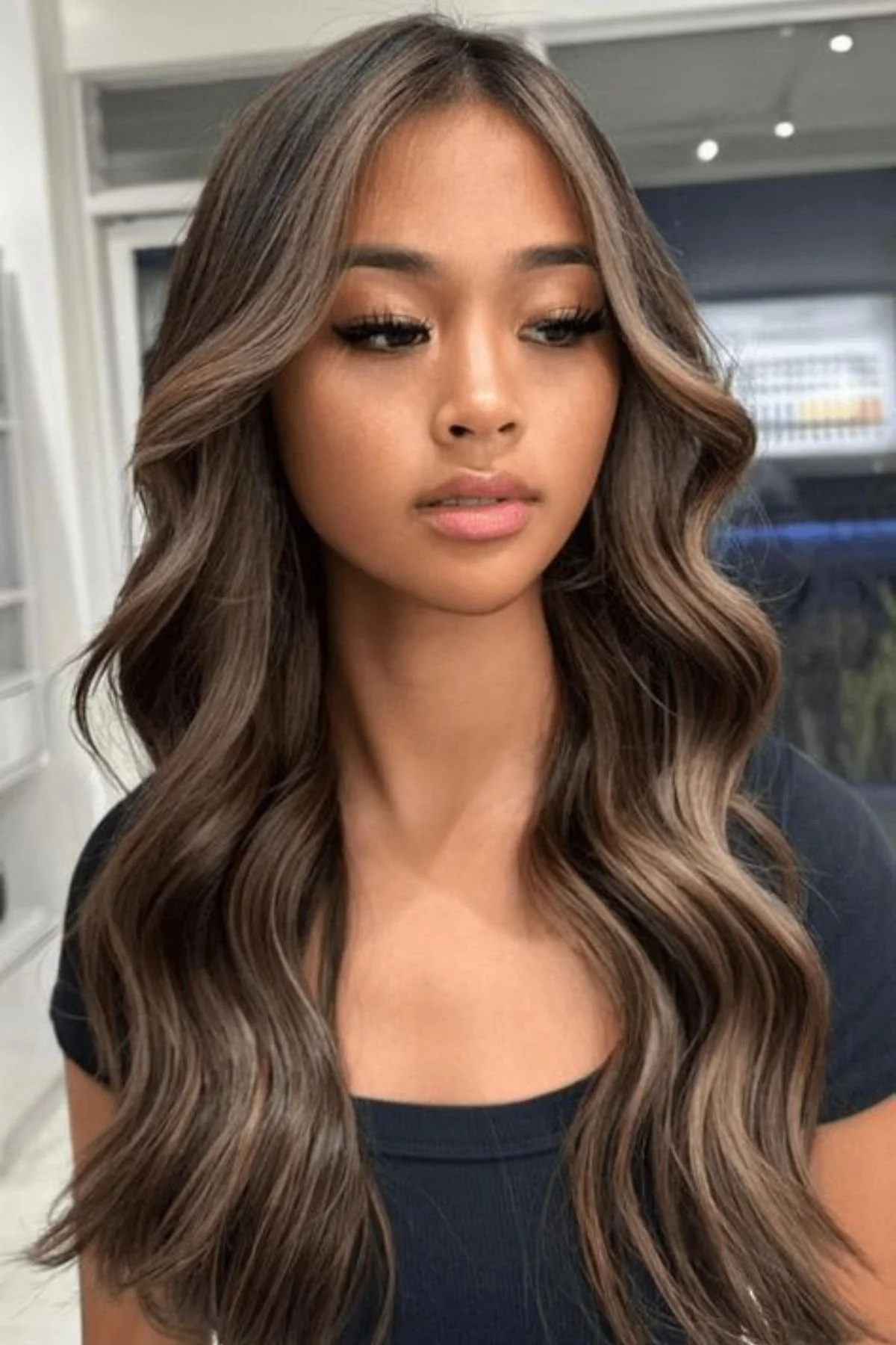 Collarbone Length With Ash Blonde — Dark Winter Hair Colors