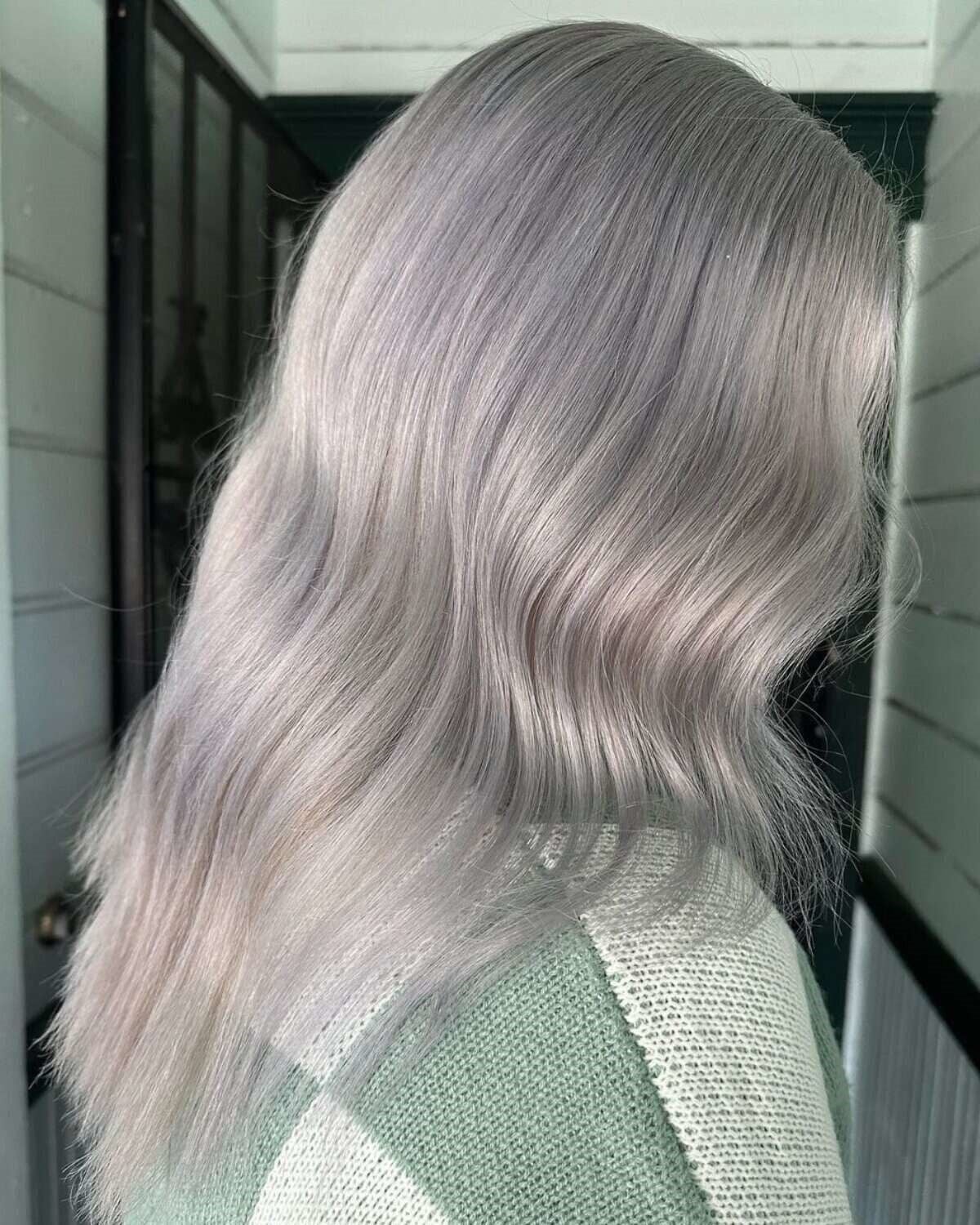 Ash Blonde With Pink Undertones — Winter Hair Colors for Plus Size Women