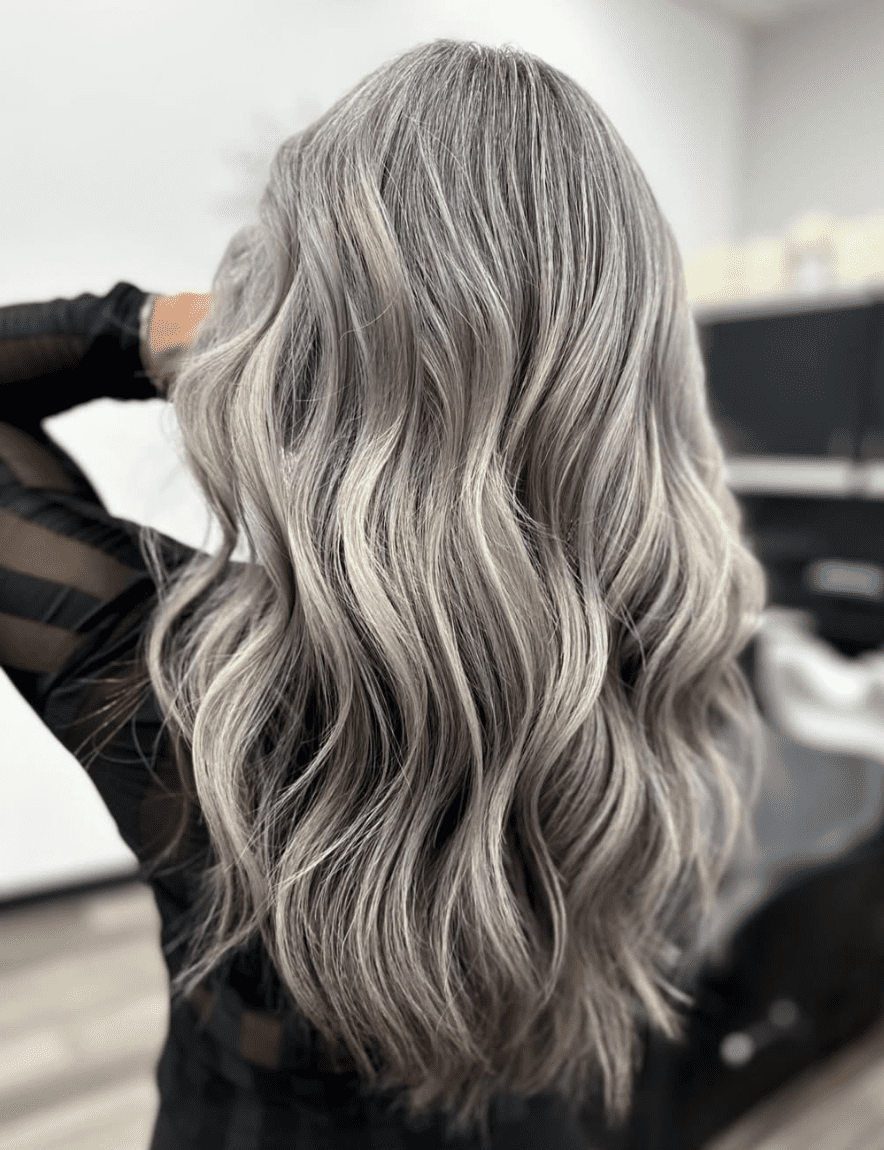 Ash Blonde With Silver Tones — Winter Hair Colors for Women Over 40