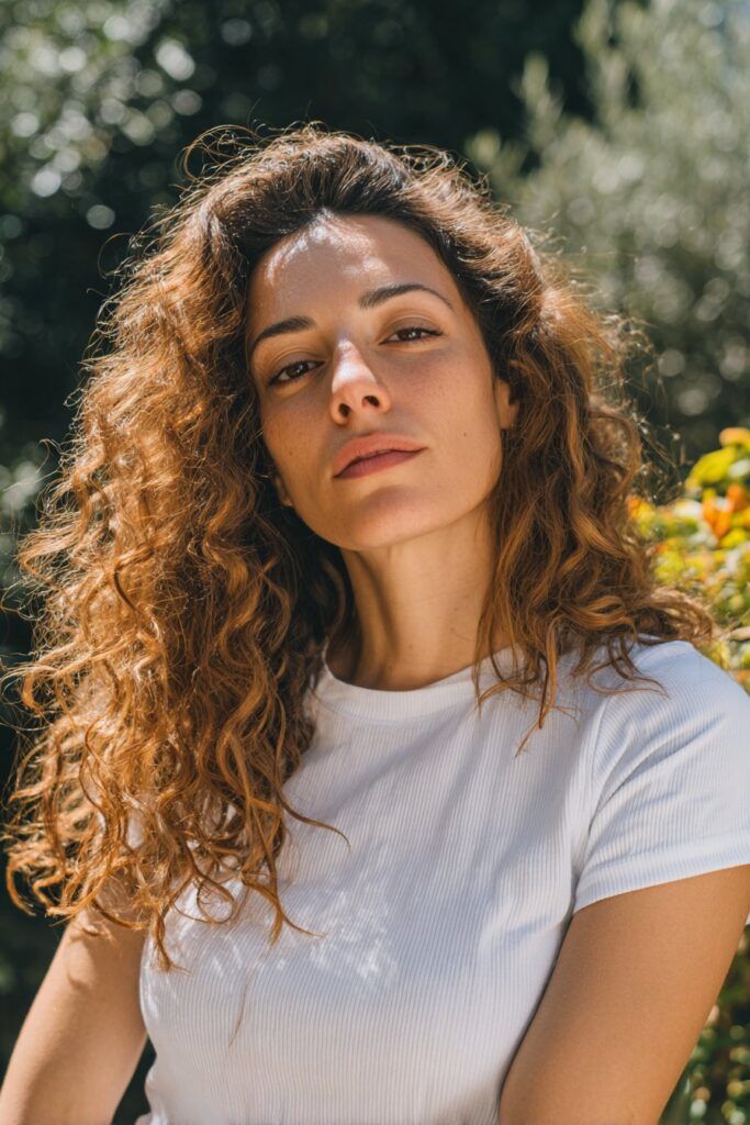 Medium Brown Defined Curls — Winter Haircuts for Curly Hair
