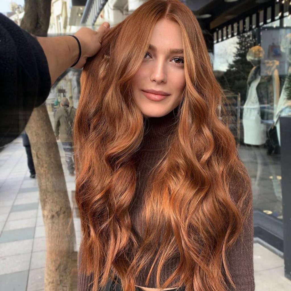 Warm Auburn with Natural Copper Blend — Winter Auburn Hair Color