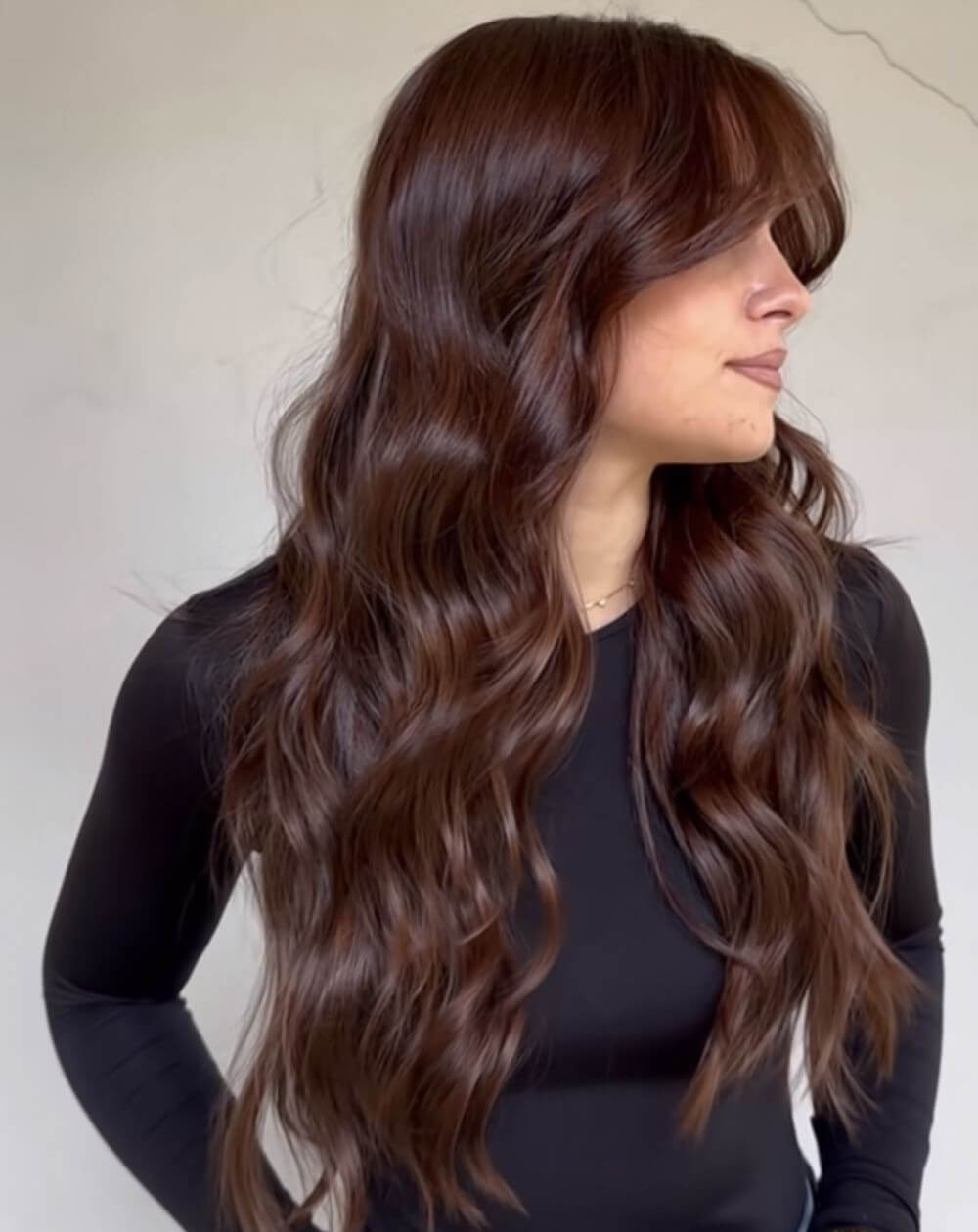 Deep Cool Brown With Ash Undertones — Winter Brown Hair Colors