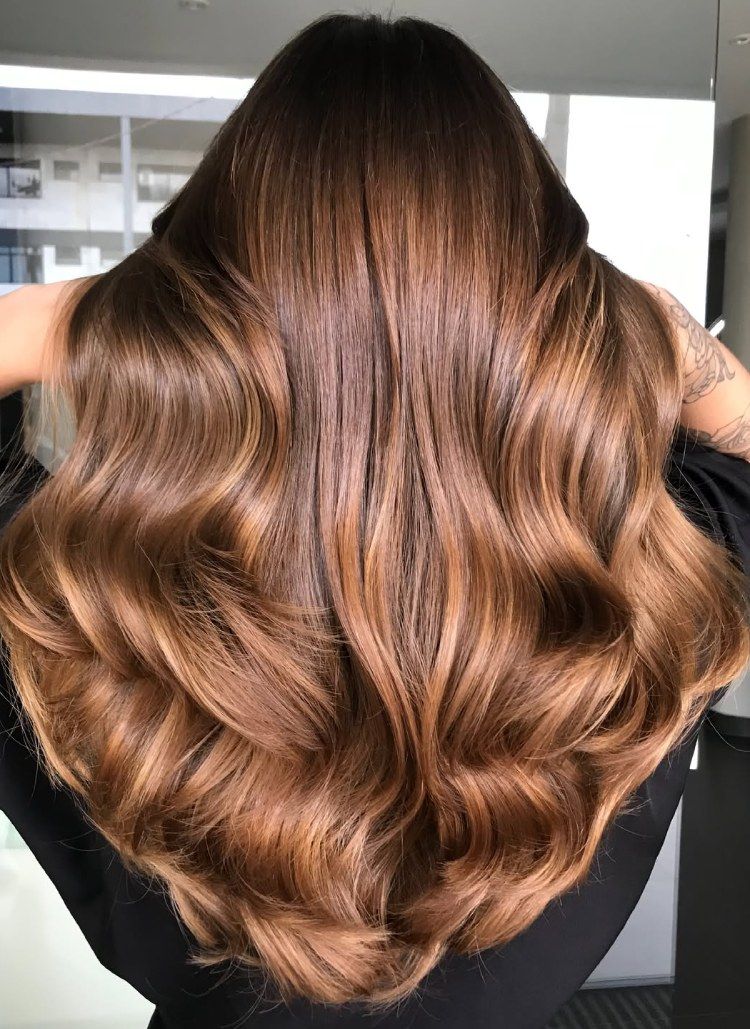 Mid-Back Visual Idea Mid-Back Visual Idea — Cinnamon Brown Hair
