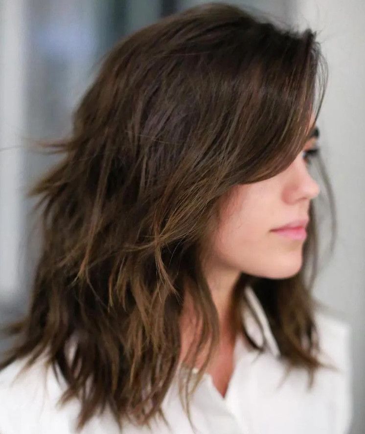 Shag Layered Visual Idea — Winter Haircuts for Women Over 40