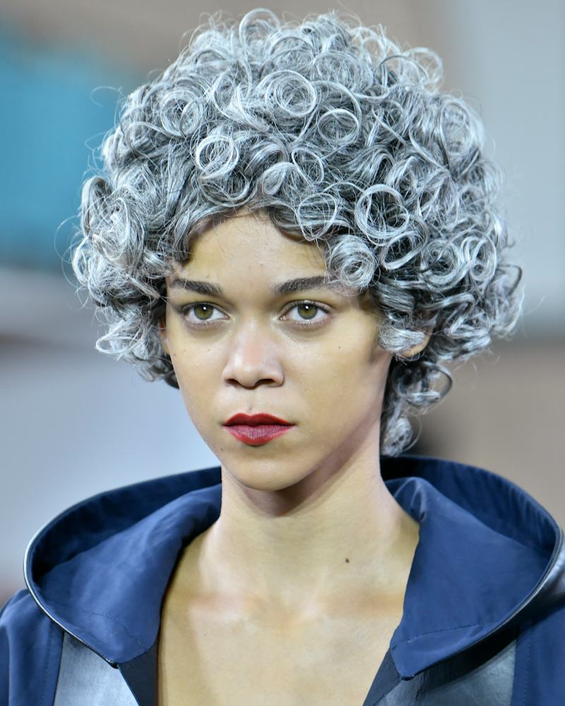 Voluminous Bob With Defined Curls Voluminous Bob With Defined Curls — Winter Haircuts for Gray Hair