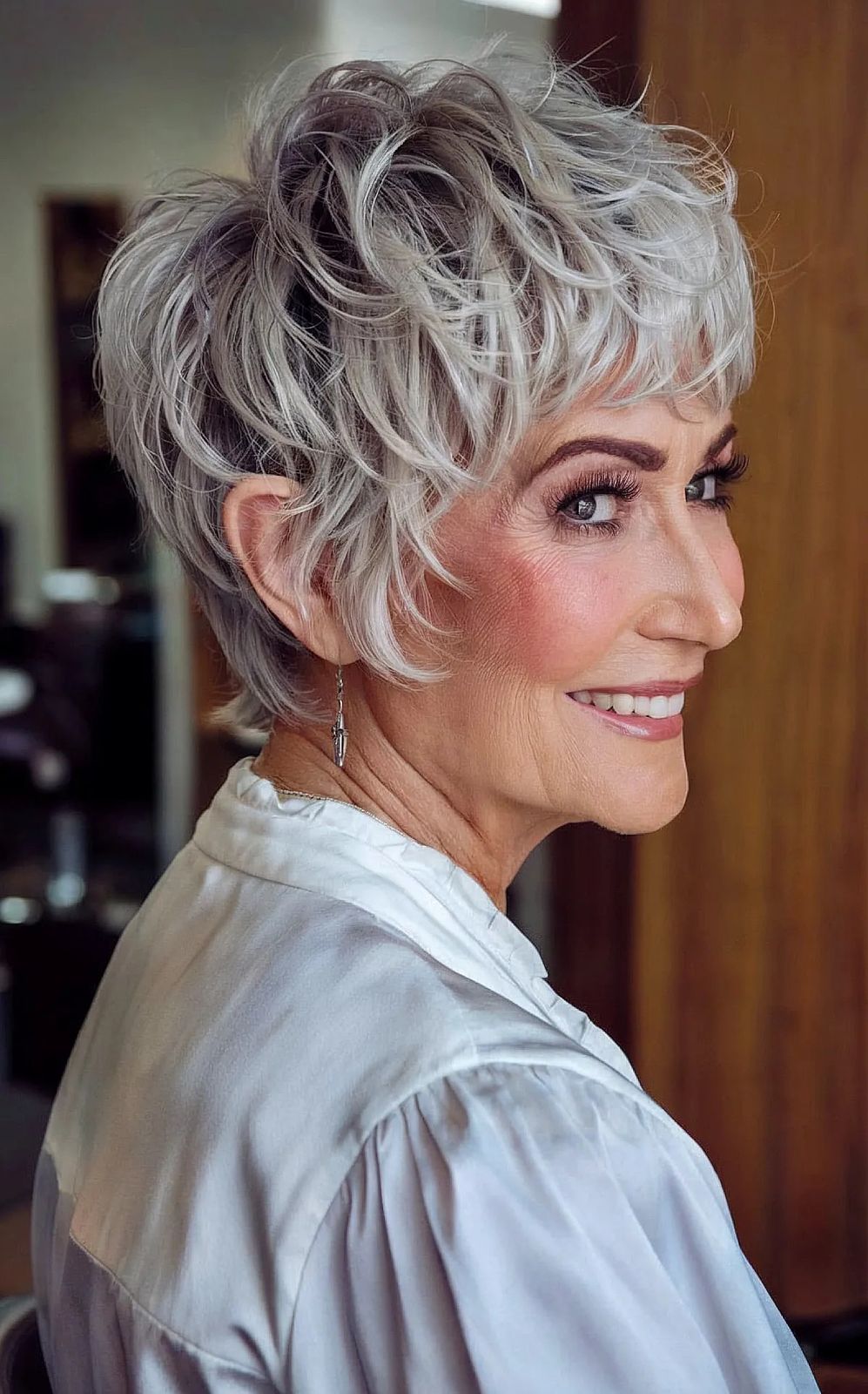 Silver With Darker Undertones Visual Idea Silver With Darker Undertones Visual Idea — Winter Hairstyles for Women Over 70