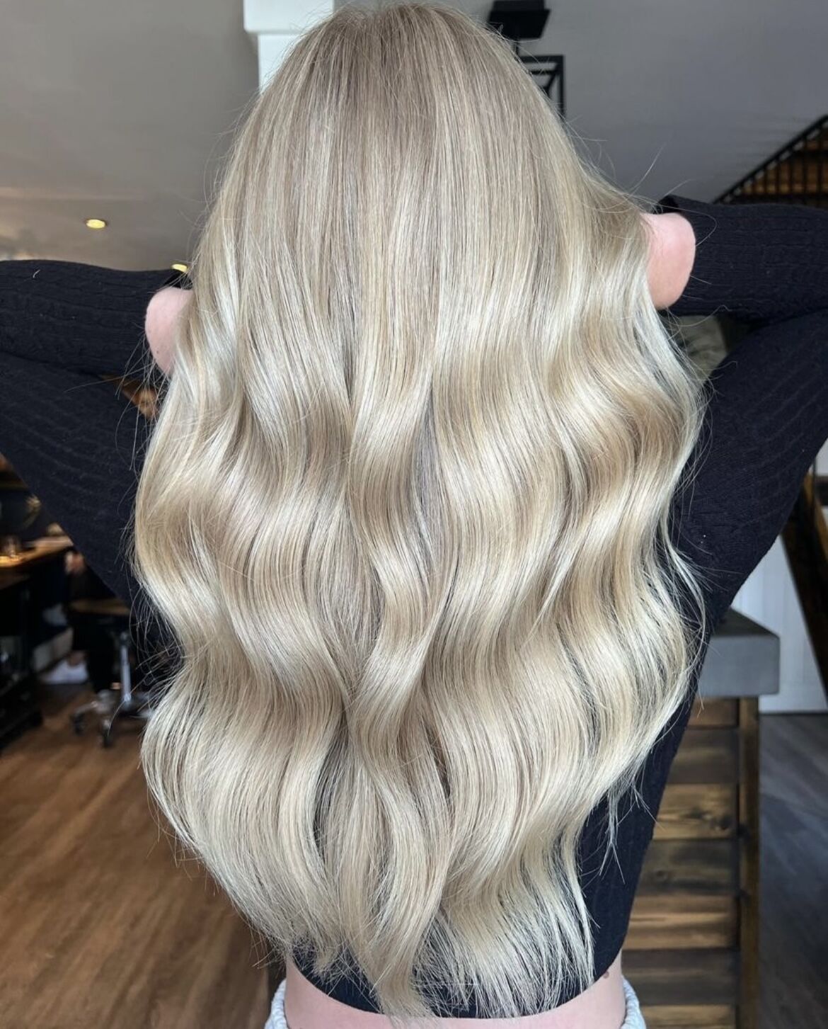 Icy Platinum Blonde Waves — Winter Hair Colors for Plus Size Women