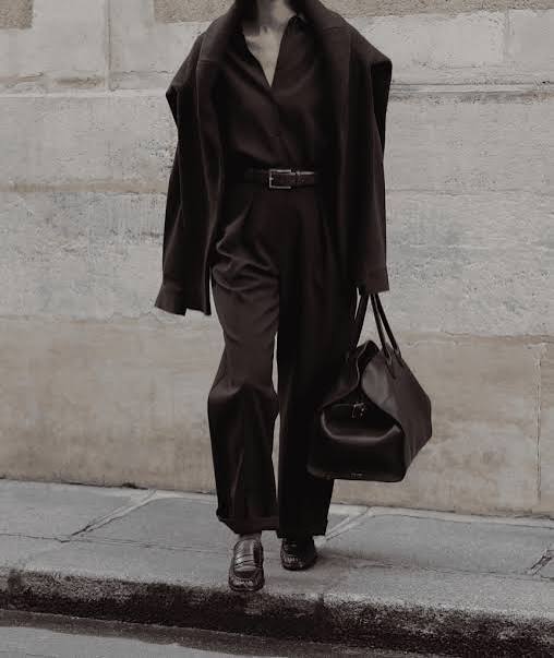 Monochrome Mastery: Layered Chocolate Brown Ensemble for Formal Occasions — Chocolate Brown Outfits
