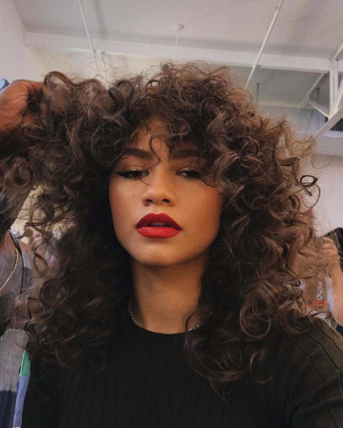 Voluminous Coily Shag — Winter Shag Haircuts