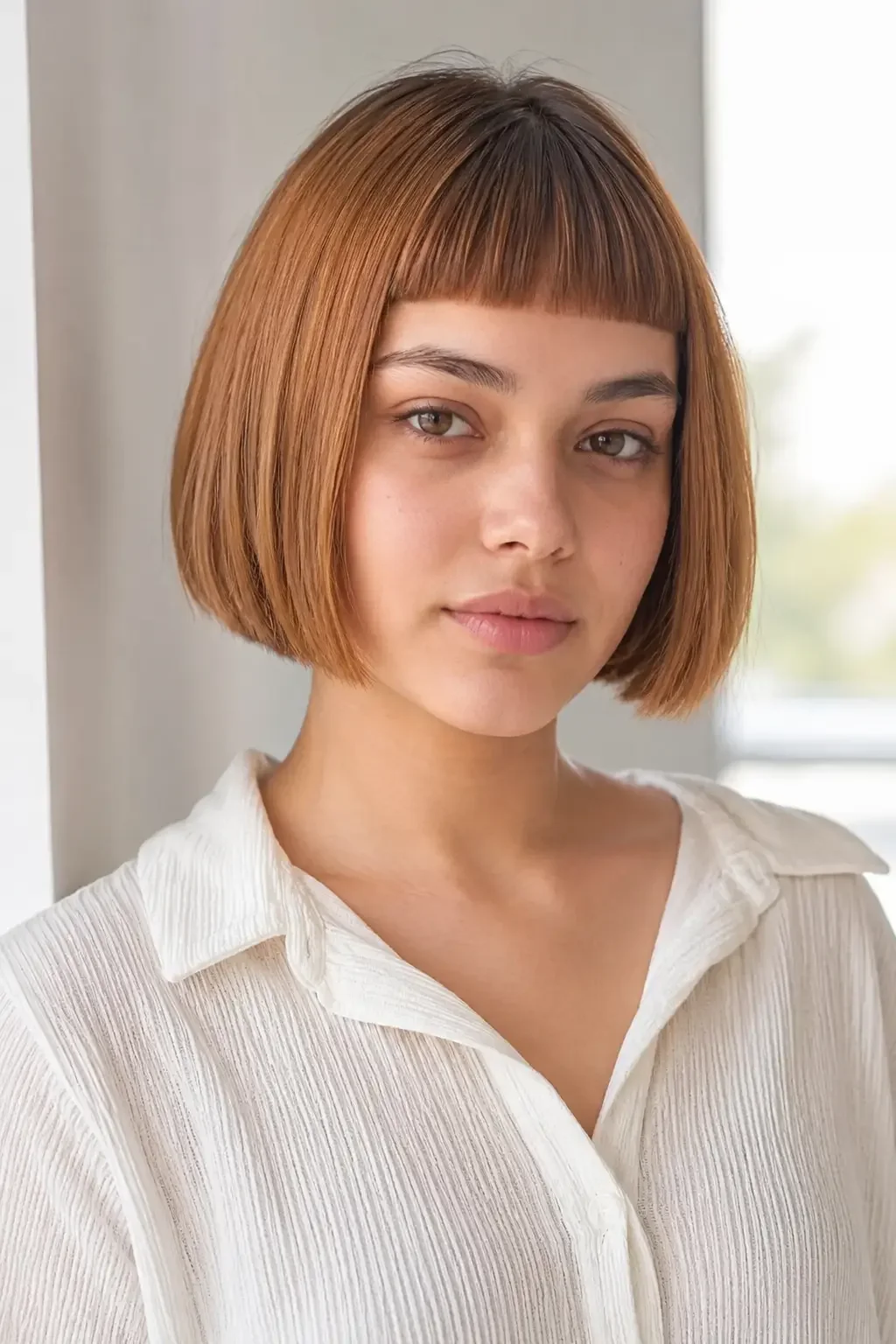 Chin-Length Visual Idea Chin-Length Visual Idea — Winter Haircuts for Oval Faces