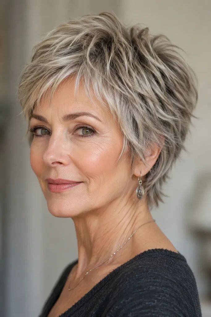 Above Ear Visual Idea — Winter Haircuts for Women Over 60