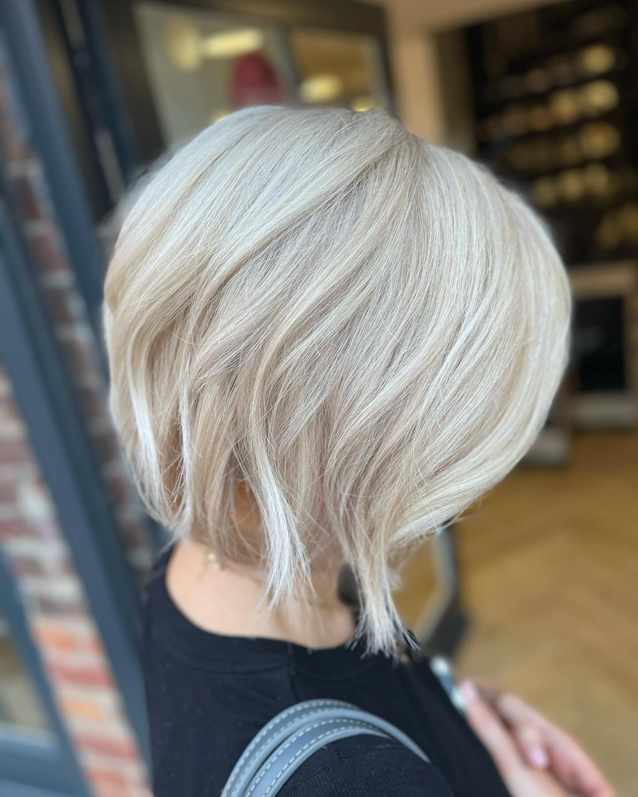 Ash Blonde Layered Bob Ash Blonde Layered Bob — Winter Hairstyles for Short Hair