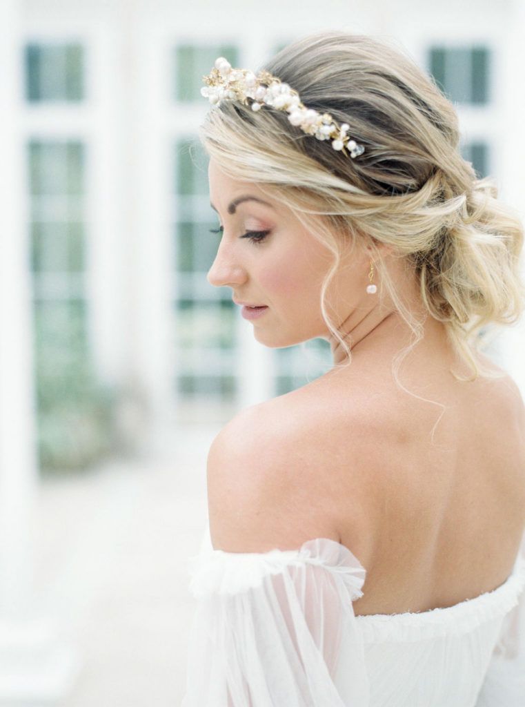 Collarbone Visual Idea Collarbone Visual Idea — Winter Wedding Hairstyles