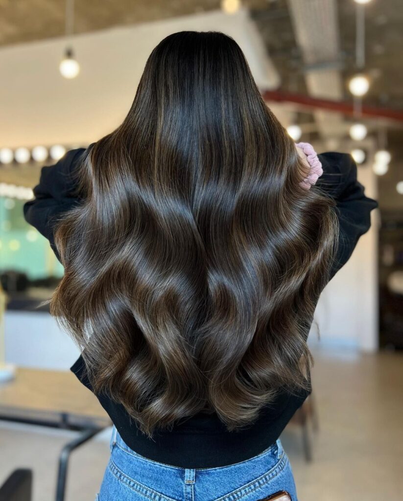 Seamless Dark Brown Blend — Reverse Balayage