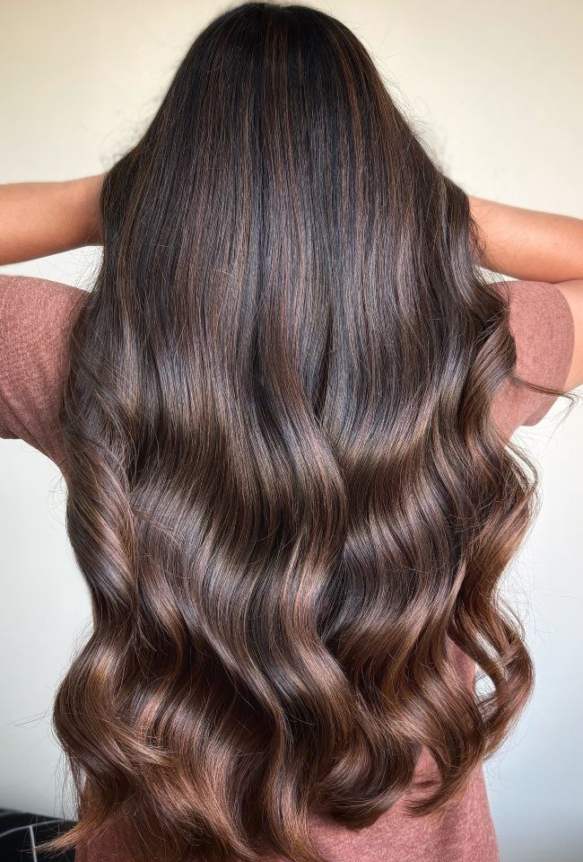 Middle Visual Idea Middle Visual Idea — Dark Chocolate Brown Hair