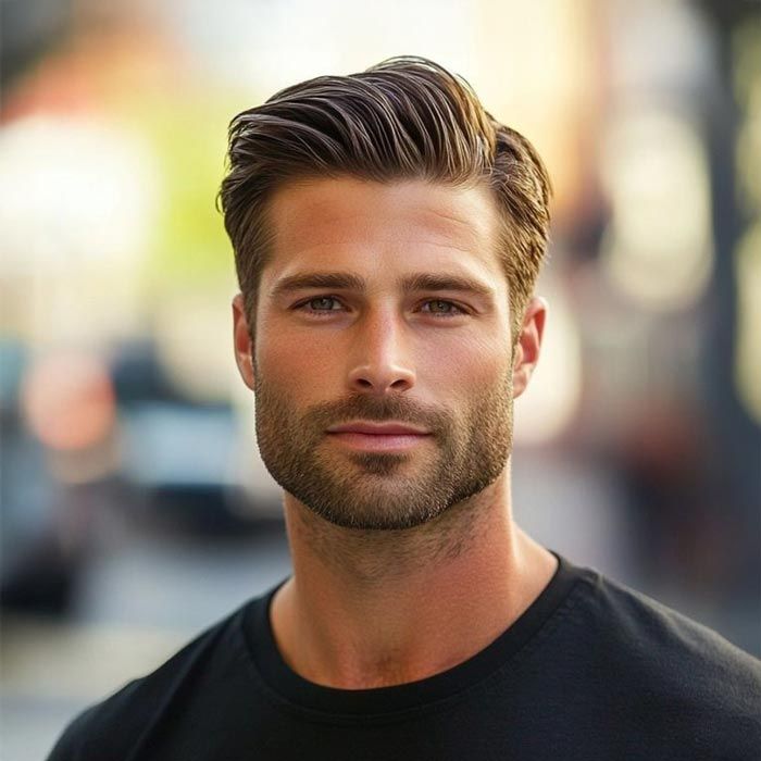 Dark Brown Textured Crop With Forward Fringe — Winter Haircuts for Men
