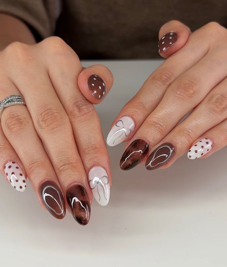 Nail Shape And Length E G Medium Almond Visual Idea Nail Shape And Length E G Medium Almond Visual Idea — Mocha Nails