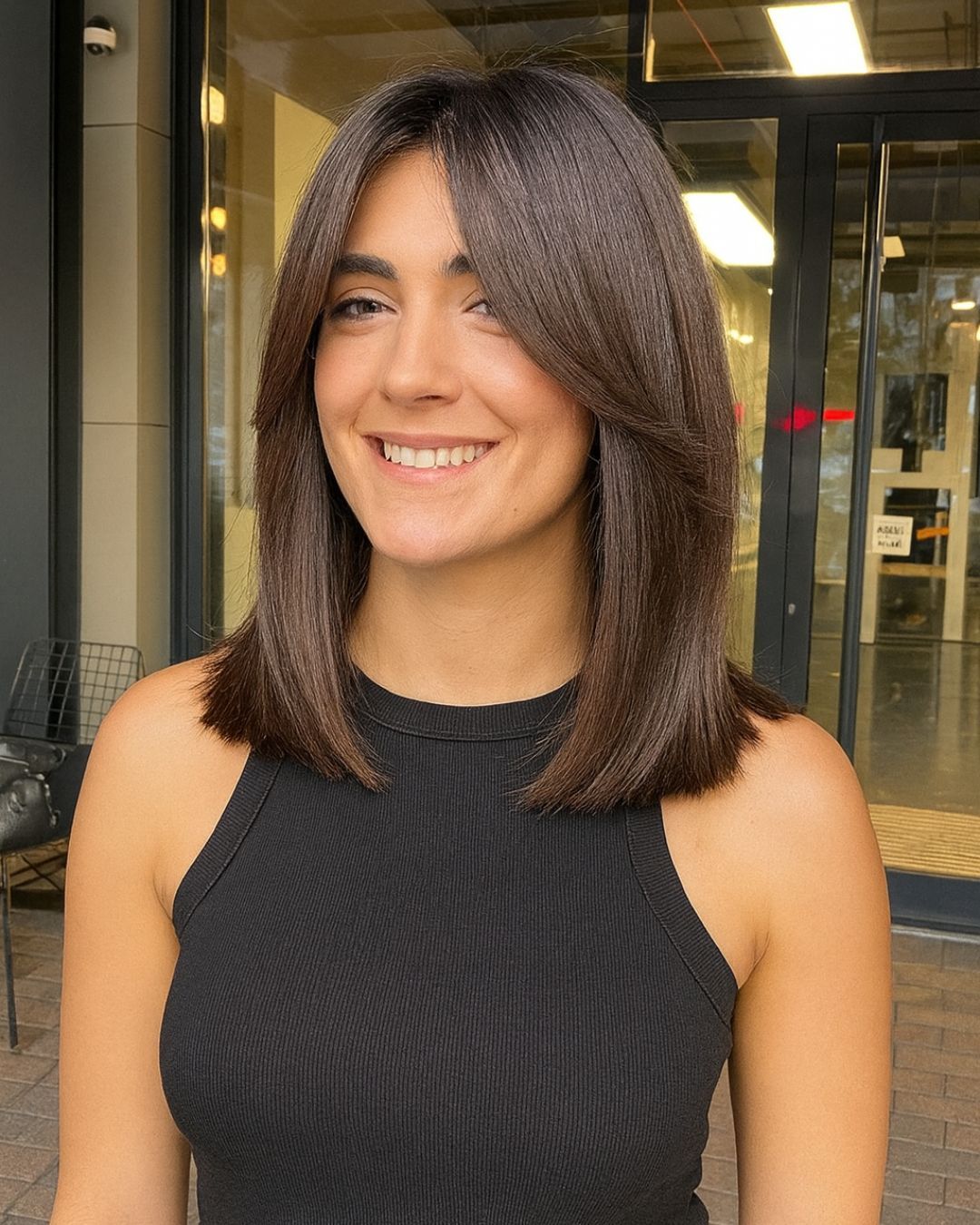 Curtain Bangs Visual Idea — Winter Haircuts for Women Over 40