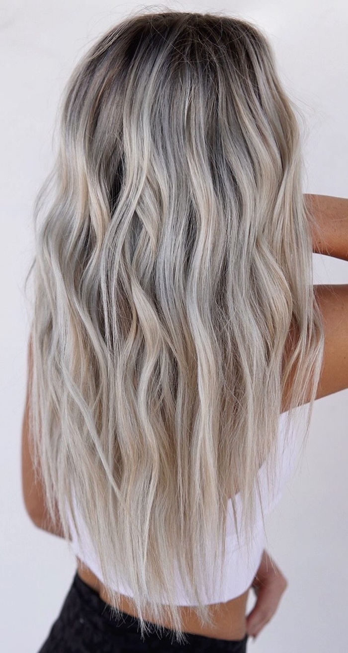 Rooted Ash Blonde With Icy Highlights — Icy Blonde Hair