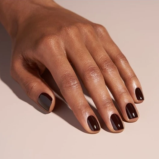 Short Rounded Square Rich Color Short Rounded Square Rich Color — Black Cherry Nails