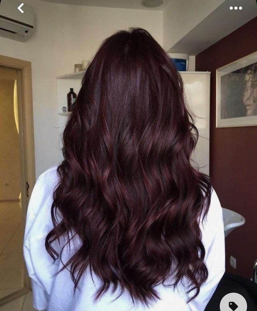 Bright Saturated Burgundy Hue Bright Saturated Burgundy Hue — Burgundy Hair Color