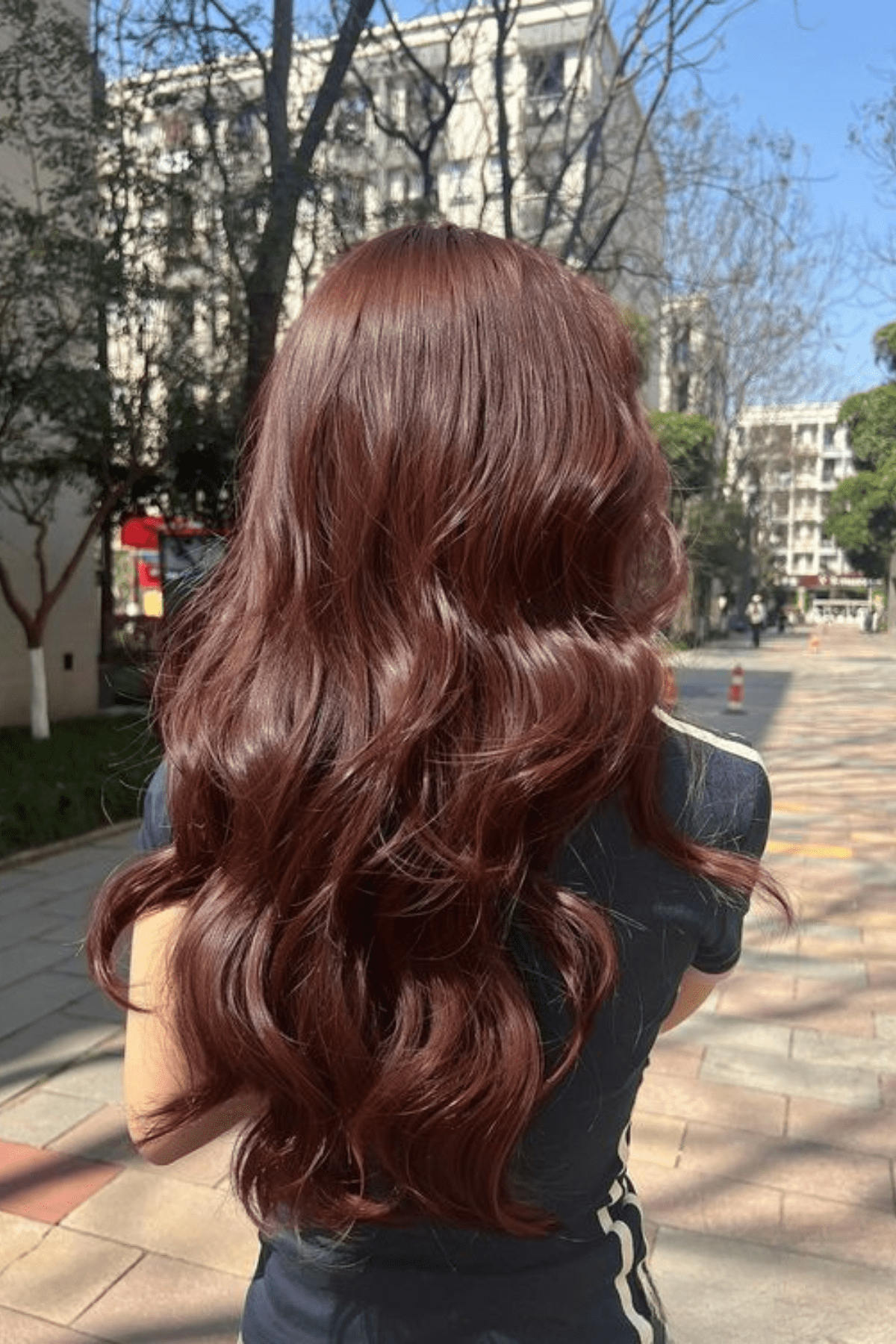 Dark Auburn with Lighter Auburn Highlights — Winter Auburn Hair Color
