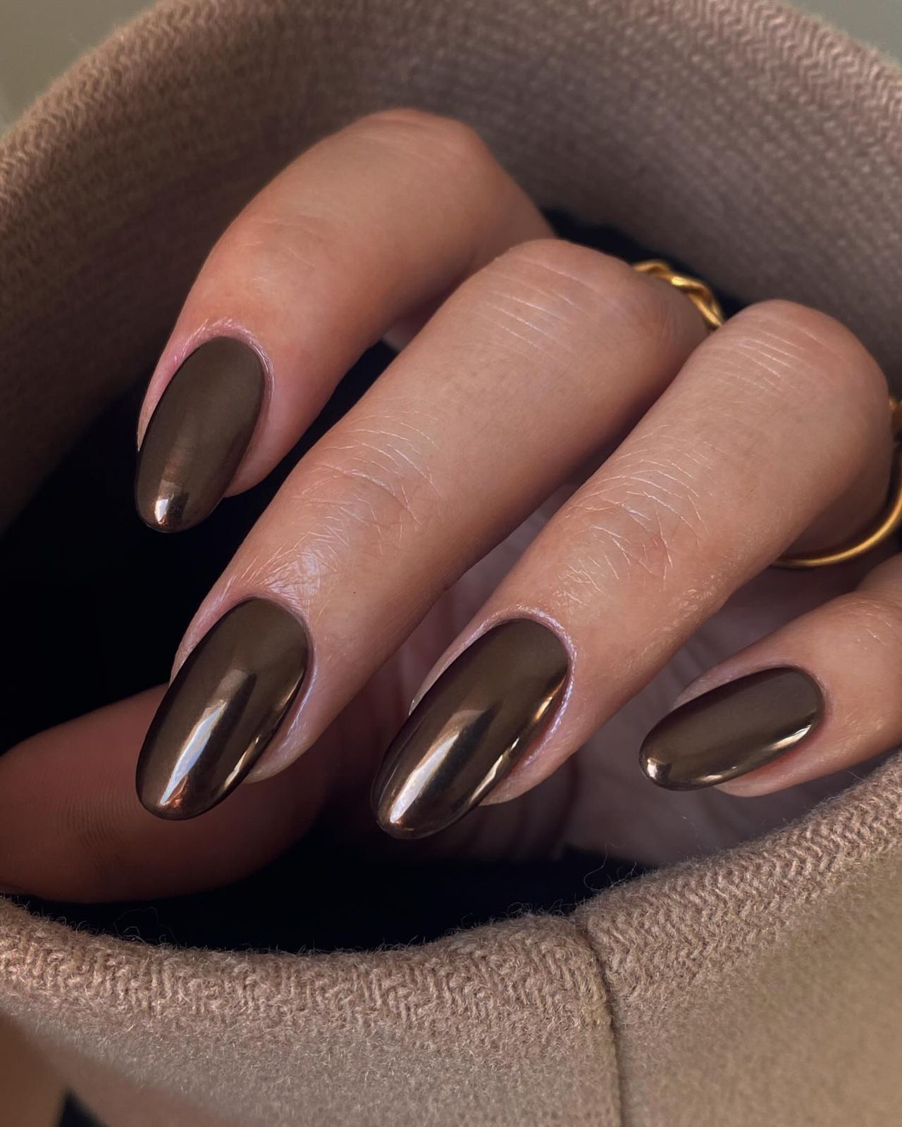 Solid Color Visual Idea Solid Color Visual Idea — Chocolate Brown Nails