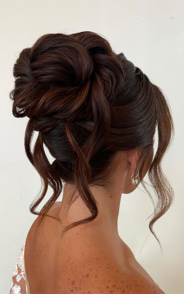Mid-Back Dark Brown Intricate Twisted Updo Mid-Back Dark Brown Intricate Twisted Updo — Easy Winter Hairstyles