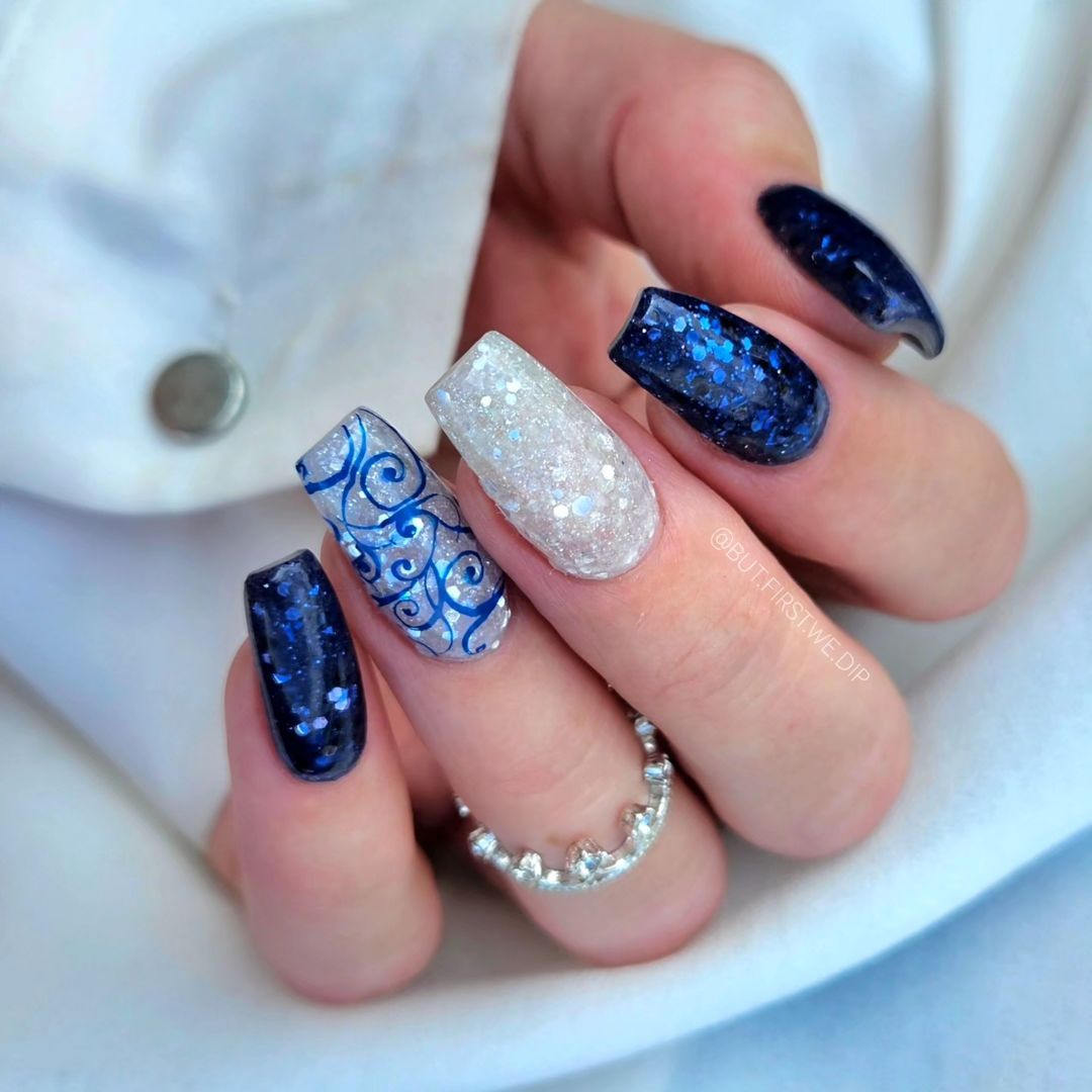High Gloss Dense Glitter Visual Idea High Gloss Dense Glitter Visual Idea — Winter Gel Nails