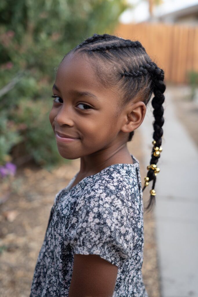 Middle Visual Idea — Winter Hairstyles for Kids