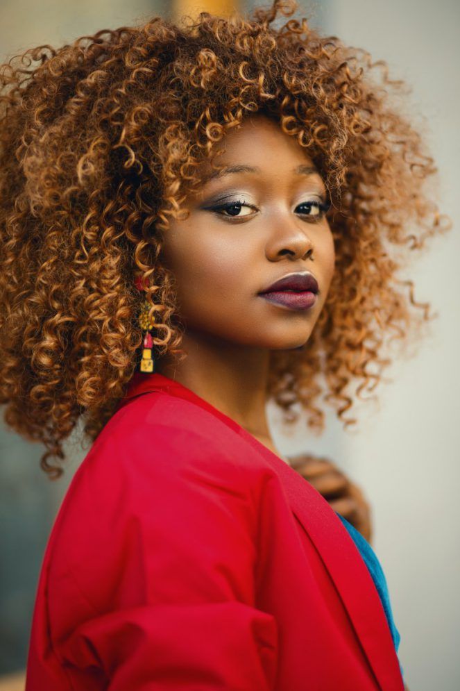 Collarbone Medium Brown With Caramel Highlights Collarbone Medium Brown With Caramel Highlights — Winter Hair Colors for Curly Hair