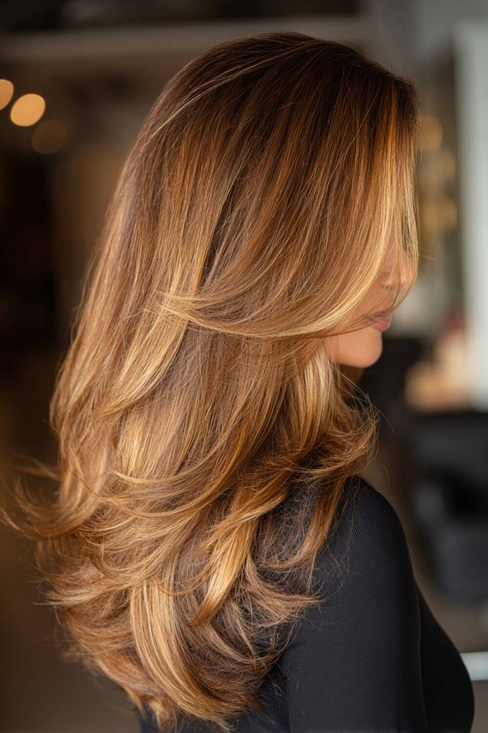 Medium Brown With Honey Blonde Highlights Medium Brown With Honey Blonde Highlights — Fall to Winter Hair Colors