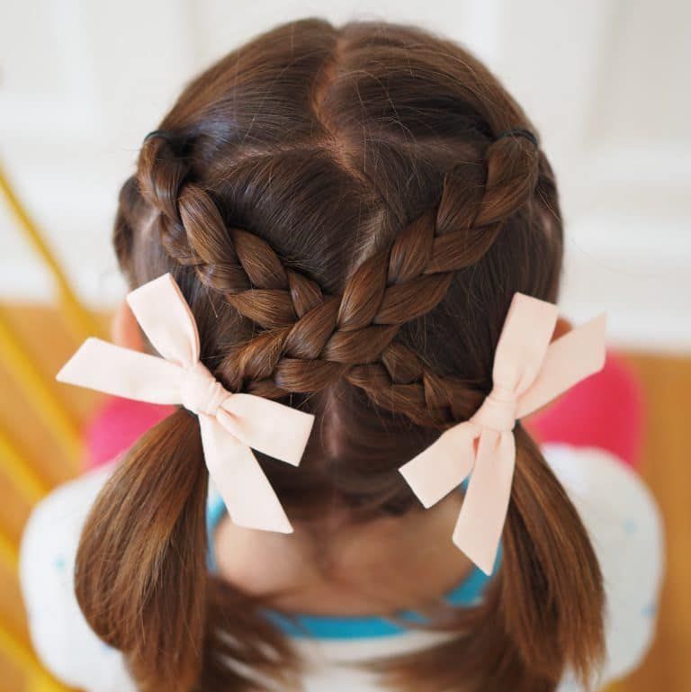 Back View Visual Idea — Winter Hairstyles for Kids