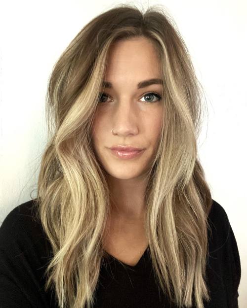 Collarbone Lob with Blonde Balayage Collarbone Lob with Blonde Balayage — Winter Haircuts for Oval Faces