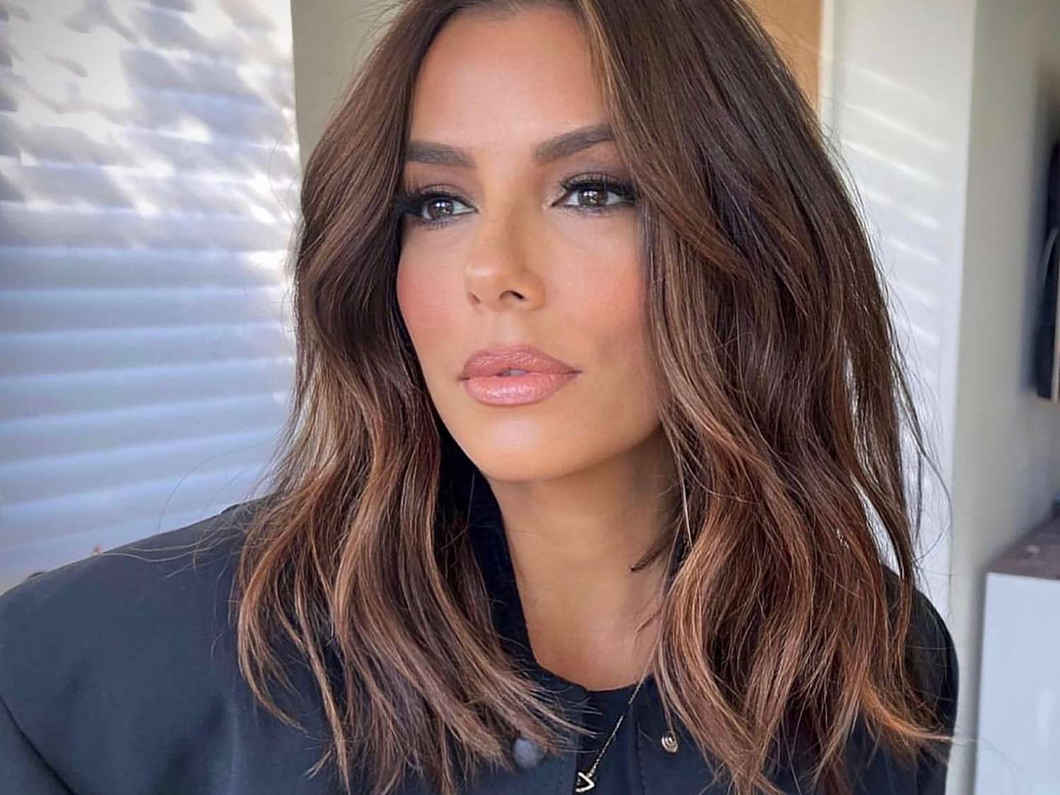 Dark Brown With Caramel Balayage Visual Idea — Winter Haircuts for Women Over 40