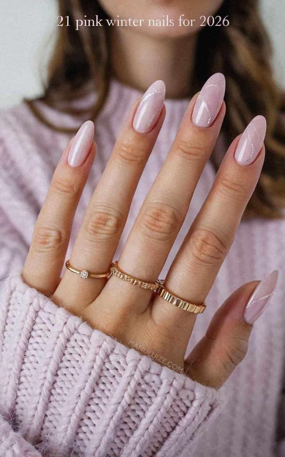 Glossy Subtle Shimmer Visual Idea Glossy Subtle Shimmer Visual Idea — Everyday Winter Nails