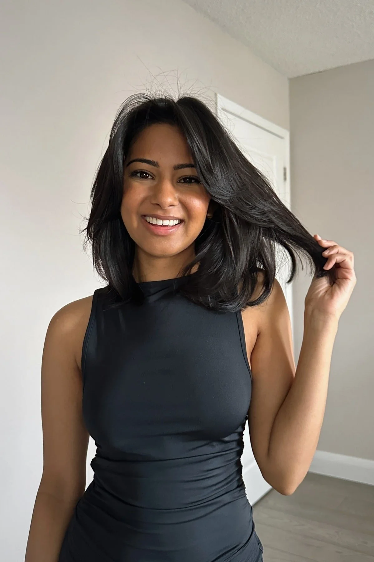 Collarbone Blunt Bob No Bangs Collarbone Blunt Bob No Bangs — Medium Length Winter Haircuts