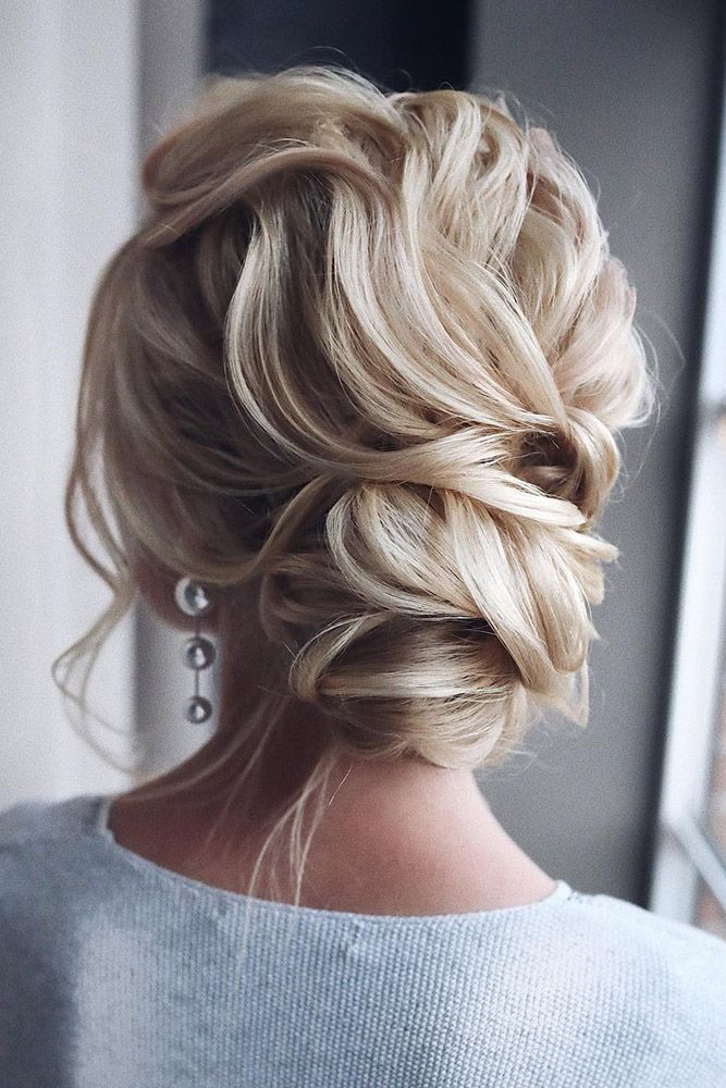 High Textured Ash Blonde Bun with Face-Framing Strands — Winter Party Hairstyles