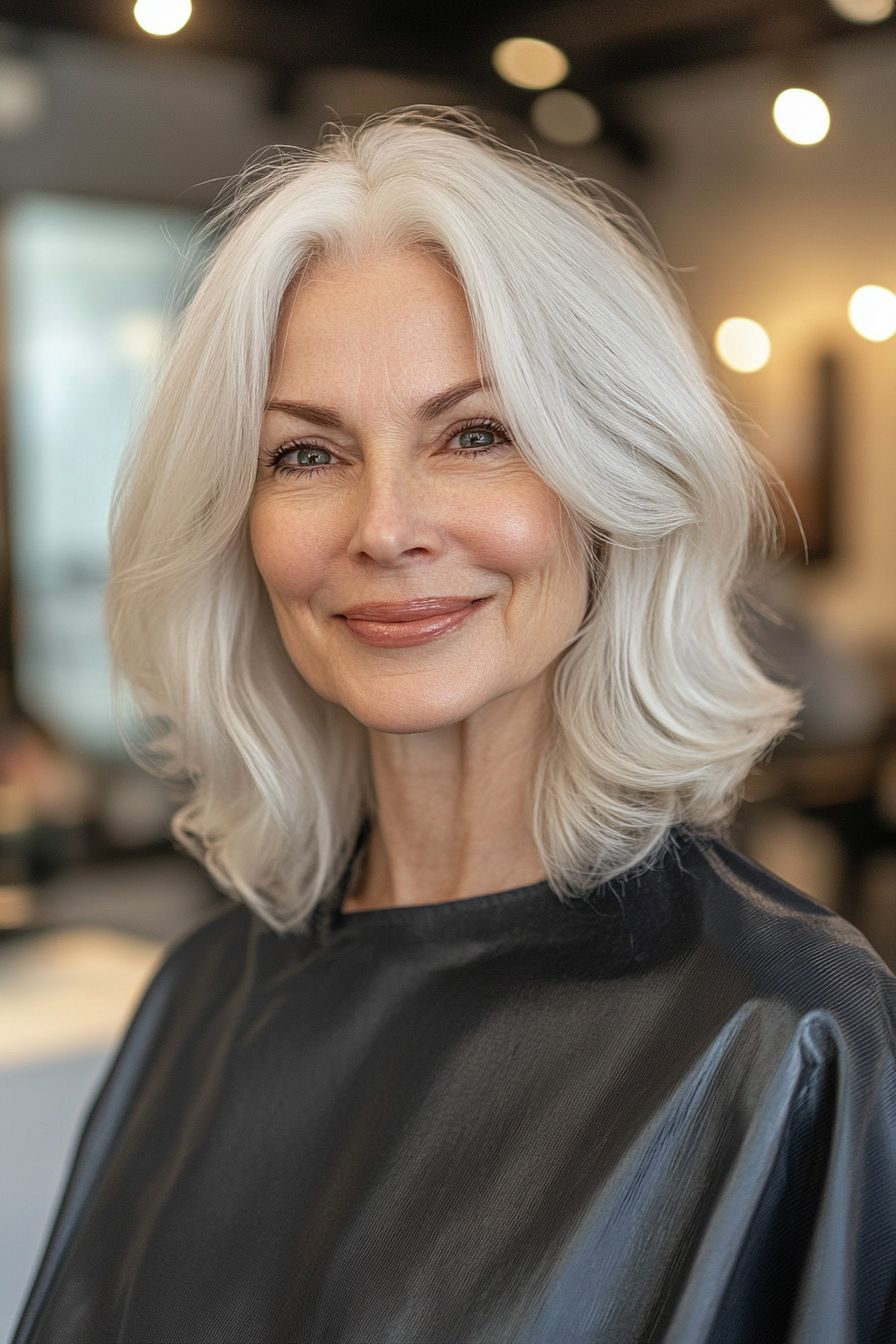 Silver Visual Idea — Winter Haircuts for Women Over 60