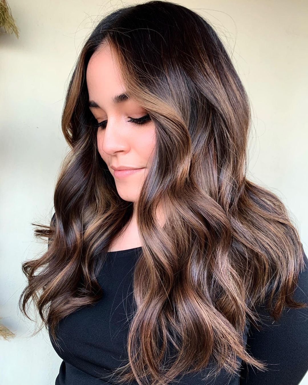 No Bangs Rich Brown With Ash Highlights — Ash Brown Hair
