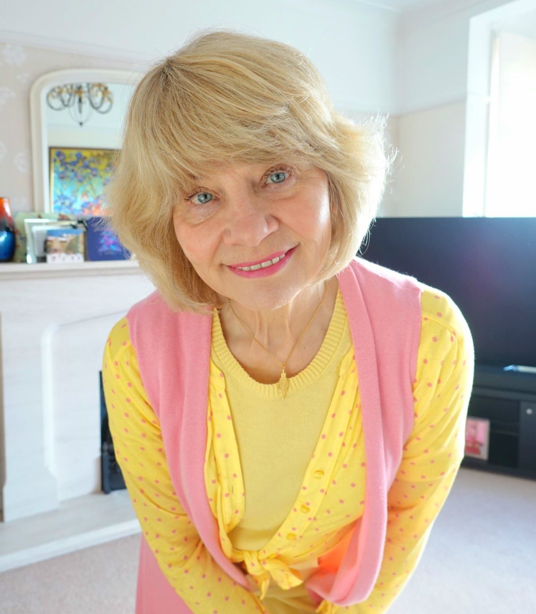 Fine To Medium Ash Blonde Bob With Side Bangs — Winter Hairstyles for Women Over 60