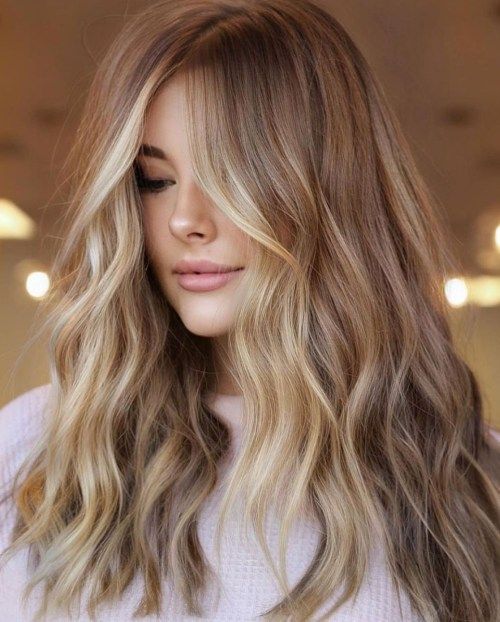 Front View Cool Ash Blonde With Platinum Highlights — Winter Hair Colors for Blondes