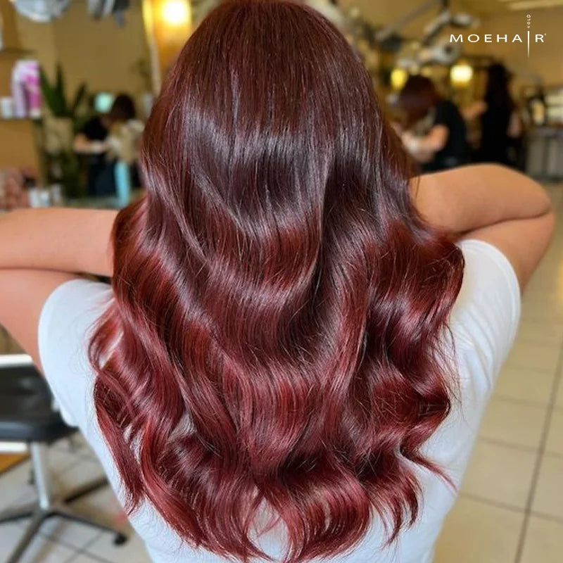 Long Layers Deep Lustrous Mahogany Red Long Layers Deep Lustrous Mahogany Red — Mahogany Hair Color