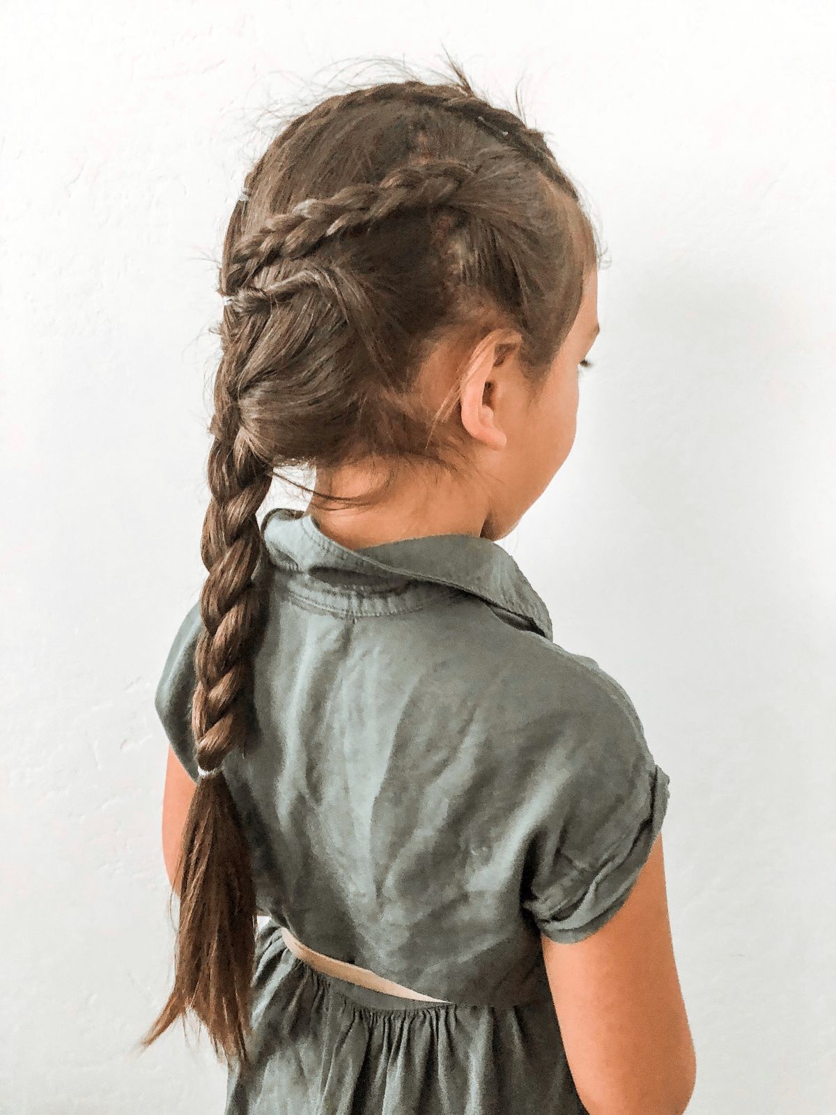 Single Braid With Accent Braid Visual Idea — Winter Hairstyles for Kids