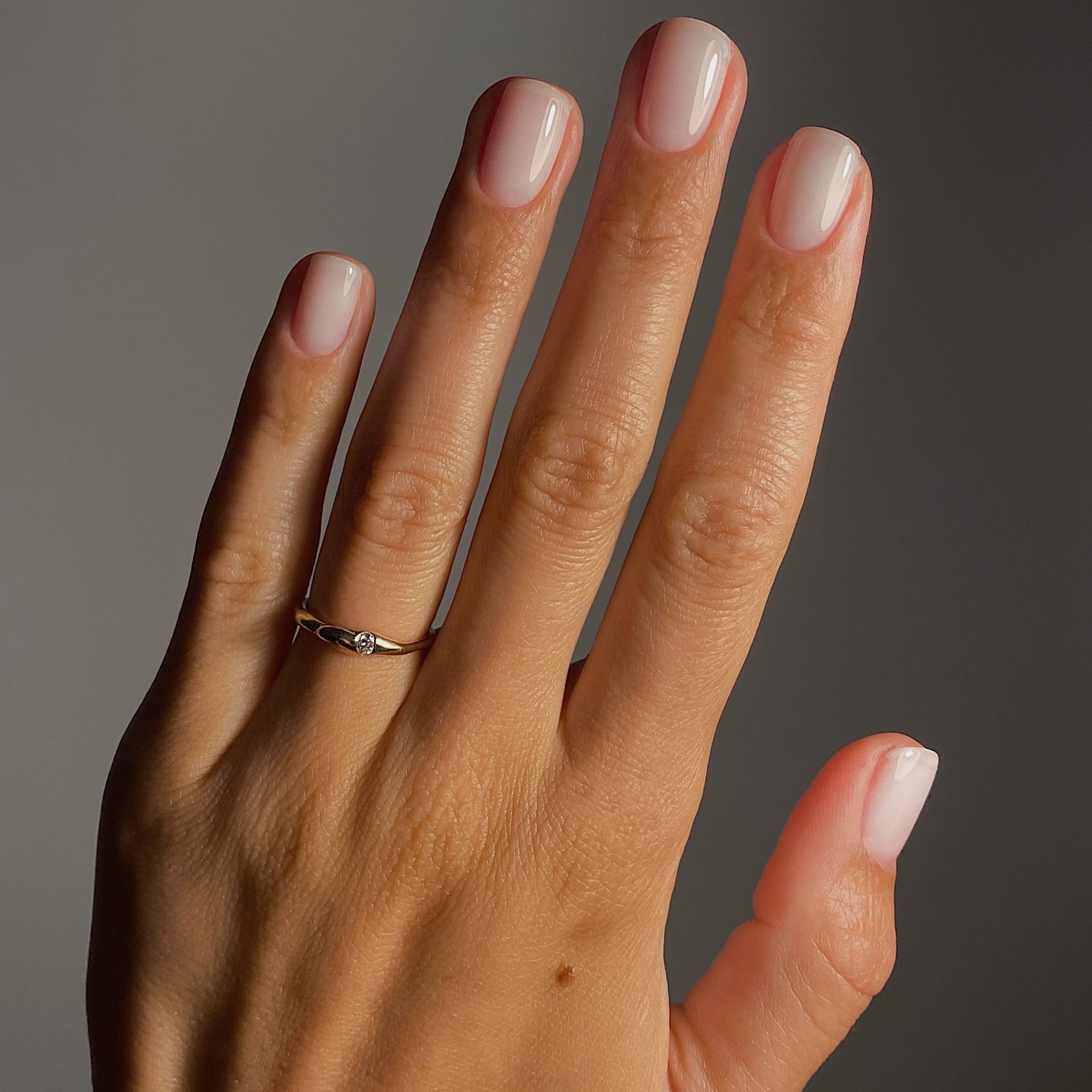 Medium Almond Translucent Milky White Glossy Medium Almond Translucent Milky White Glossy — Milky White Nails