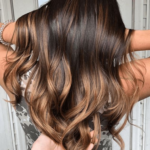 Long Layers Visual Idea — Winter Brown Hair Colors