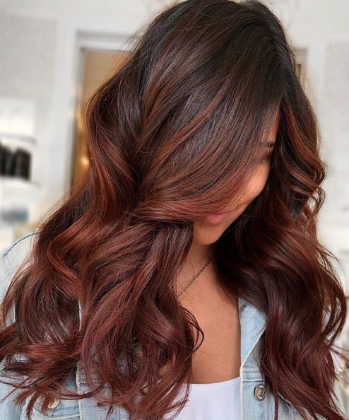 Long Layers Visual Idea Long Layers Visual Idea — Cinnamon Brown Hair