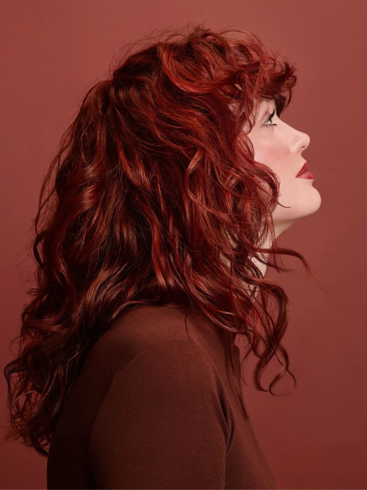 Curtain Bangs Visual Idea — Winter Hair Colors for Plus Size Women
